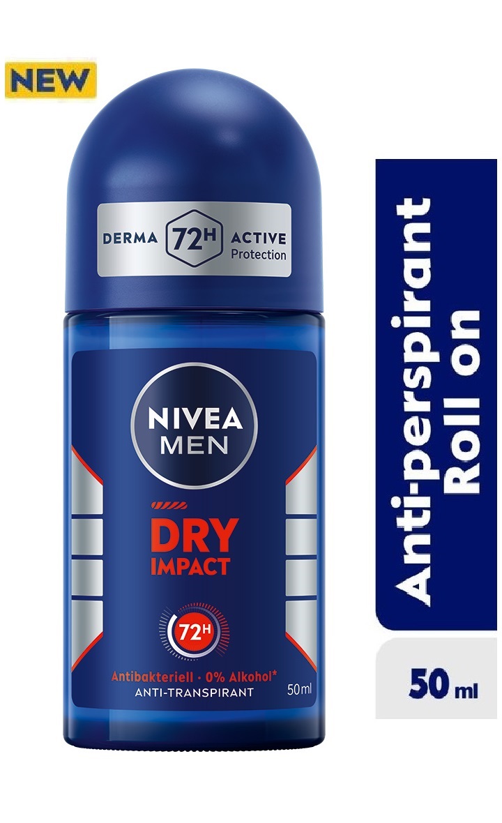 Nivea Men Dry Impact Roll On 50Ml